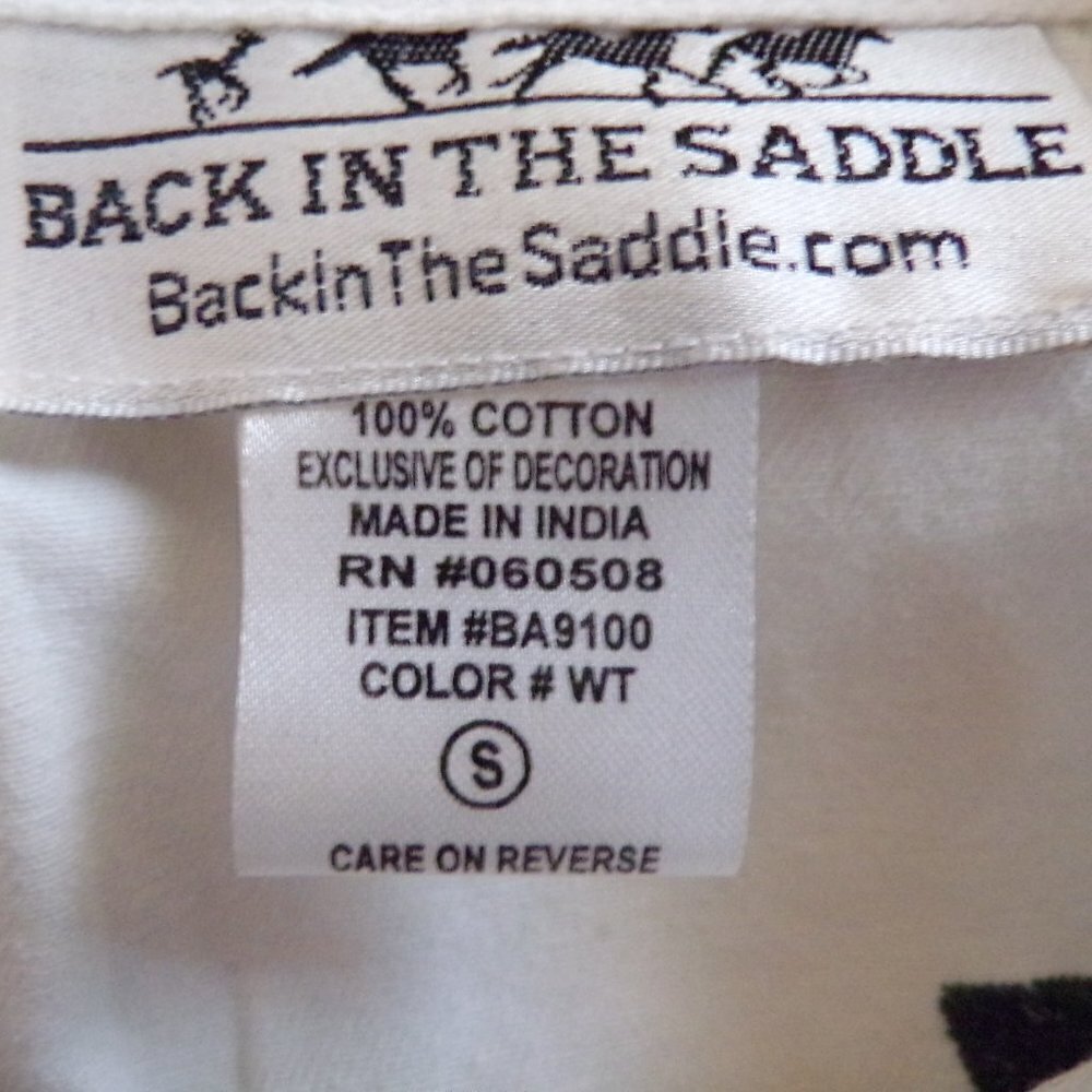 Back In The Saddle Women's Embroidered Western Drop Hem Button Top - size S - Picture 14 of 15